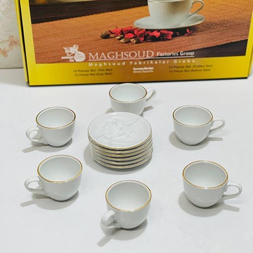 سرویس قهوه خوری مقصود مدل دانمارکی خط طلا