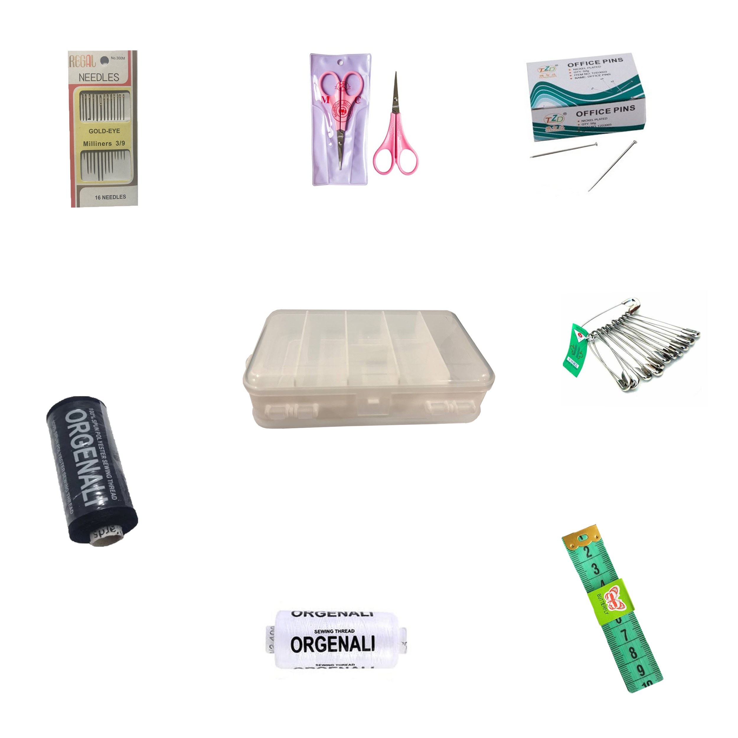 جعبه ابزار خیاطی مجموعه 8 عددی