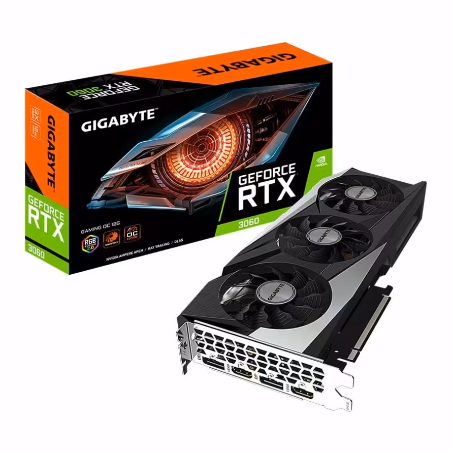 کارت گرافیک گیمینگ گیگابایت RTX 3060 GAMING OC 12G LHR