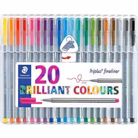 خرید روان نویس استدلر 20 رنگ نوک نمدی مدل Triplus Fineliner