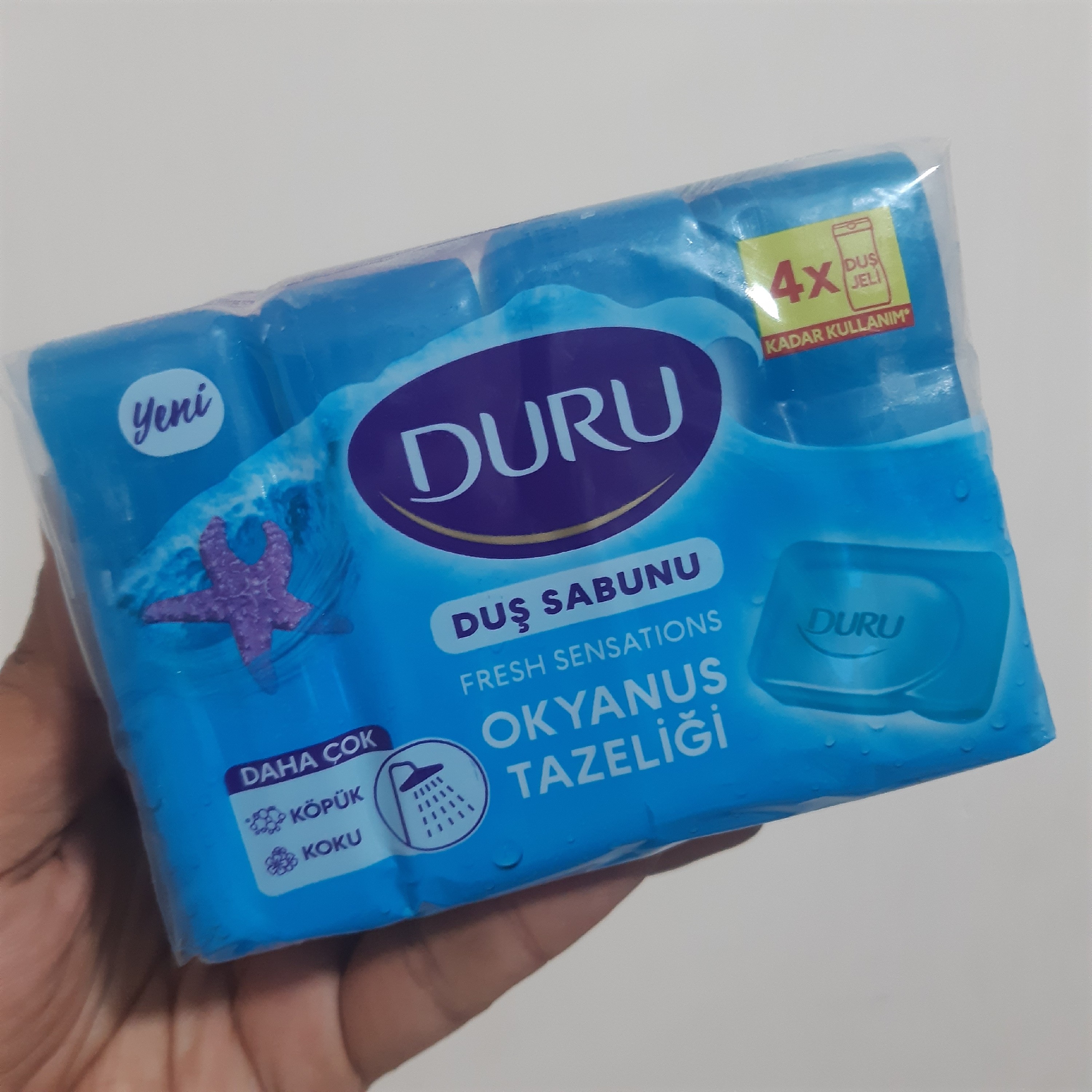 صابون حمام DURU چهارتایی مدل  Okyanus Tazeligi   اورجینال ترک