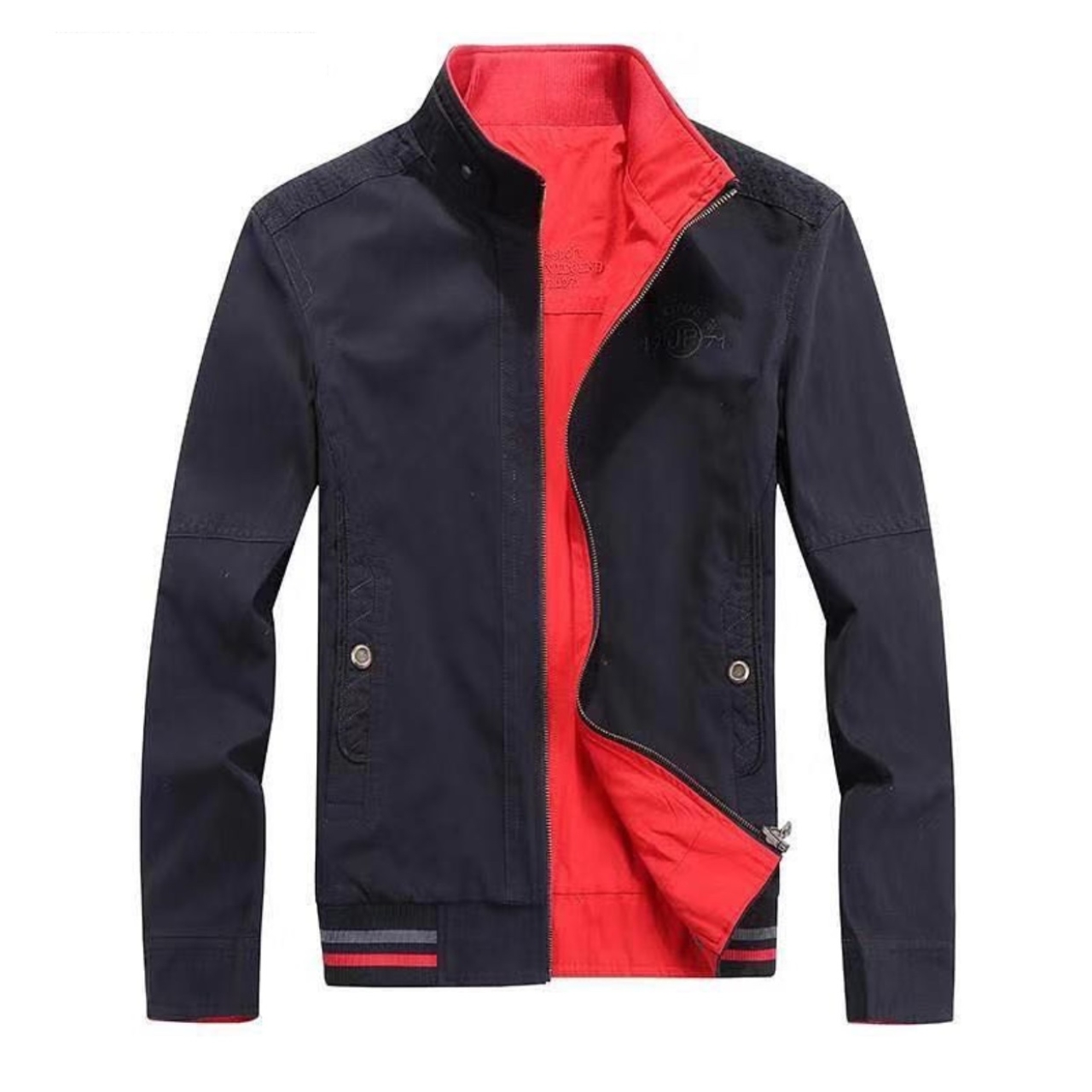 کاپشن کتان مردانه دورو مارک جیپ مشکی قرمز