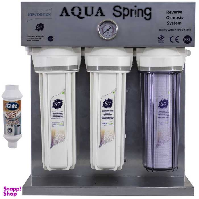 دستگاه تصفیه کننده آب مدل RO-S7-KZ 7007 به همراه رسوب گیر گلیتز