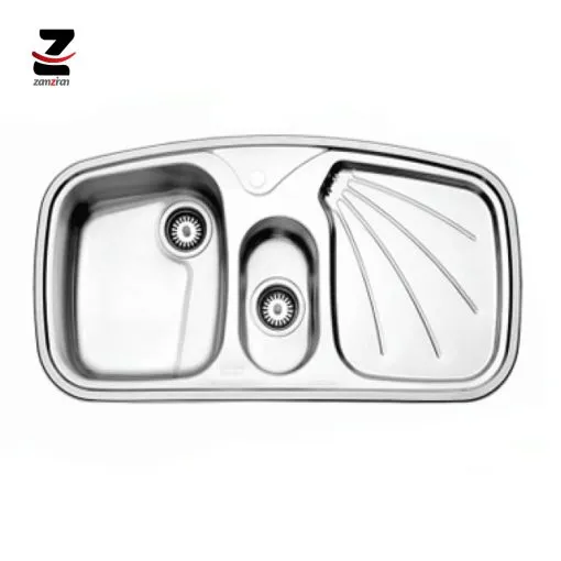 سینک ظرفشویی استیل البرز مدل 610 توکار فانتزی