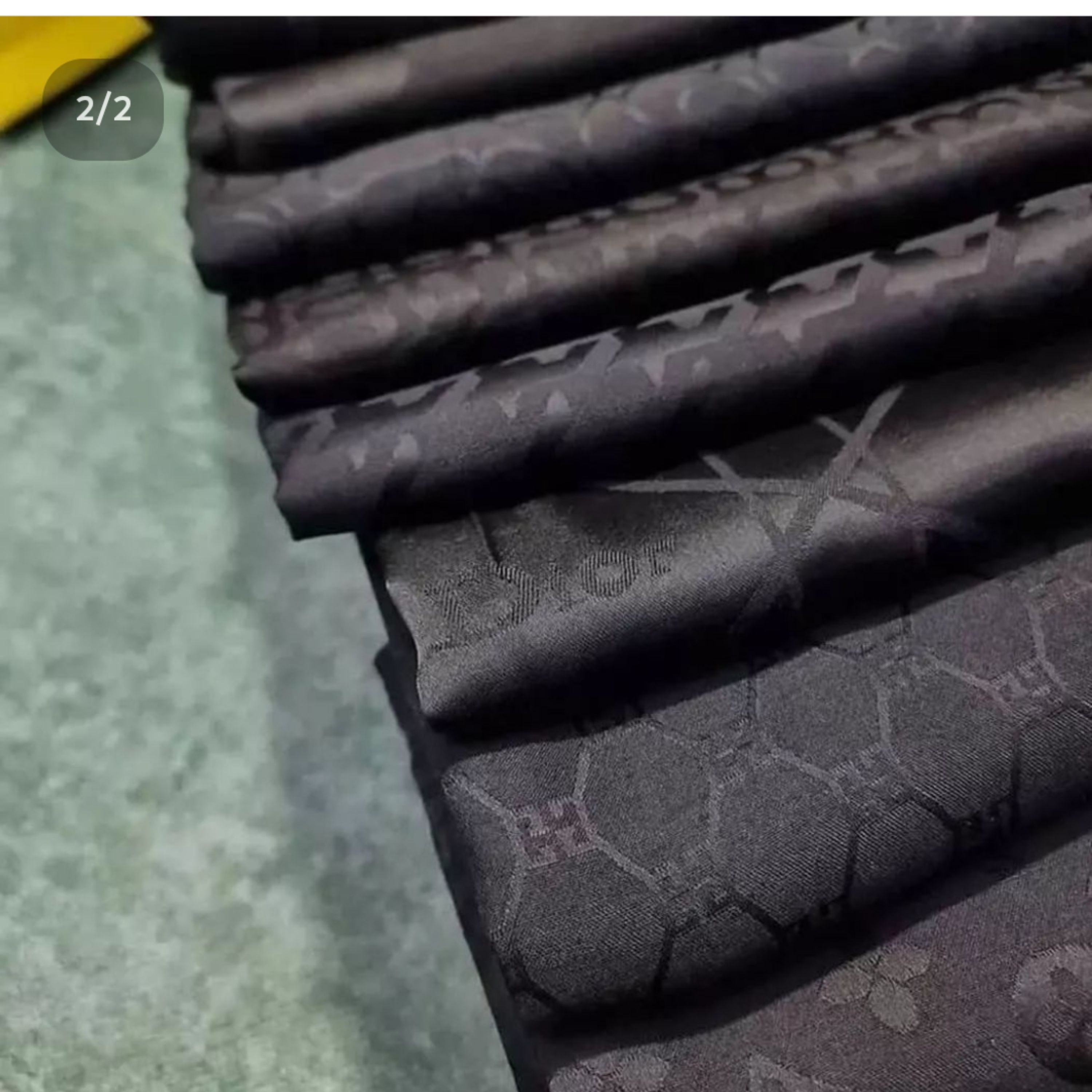 روسری مشکی ژاکارد قواره بزرگ