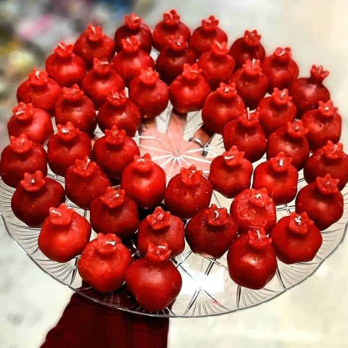 شمع انار  4سانتی مناسب دیزاین یلدا