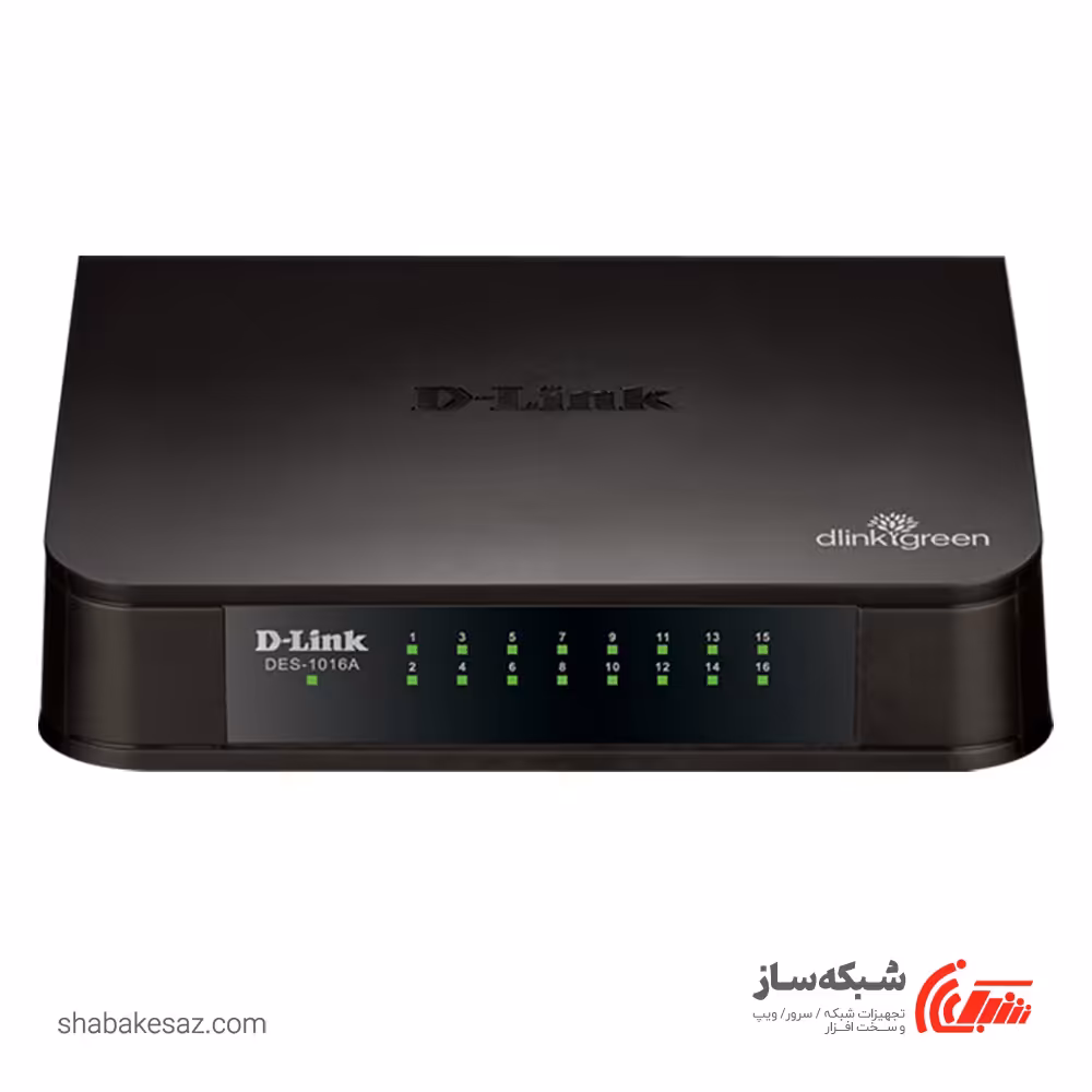 قیمت و خرید سوئیچ دی لینک D-Link DES-1016A دسکتاپ 16 پورت 10/100Mbps - شبکه ساز