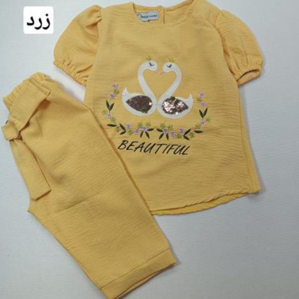 شومیز شلوارک دخترانه جنس ابر و بادی در رنگبندی متنوع