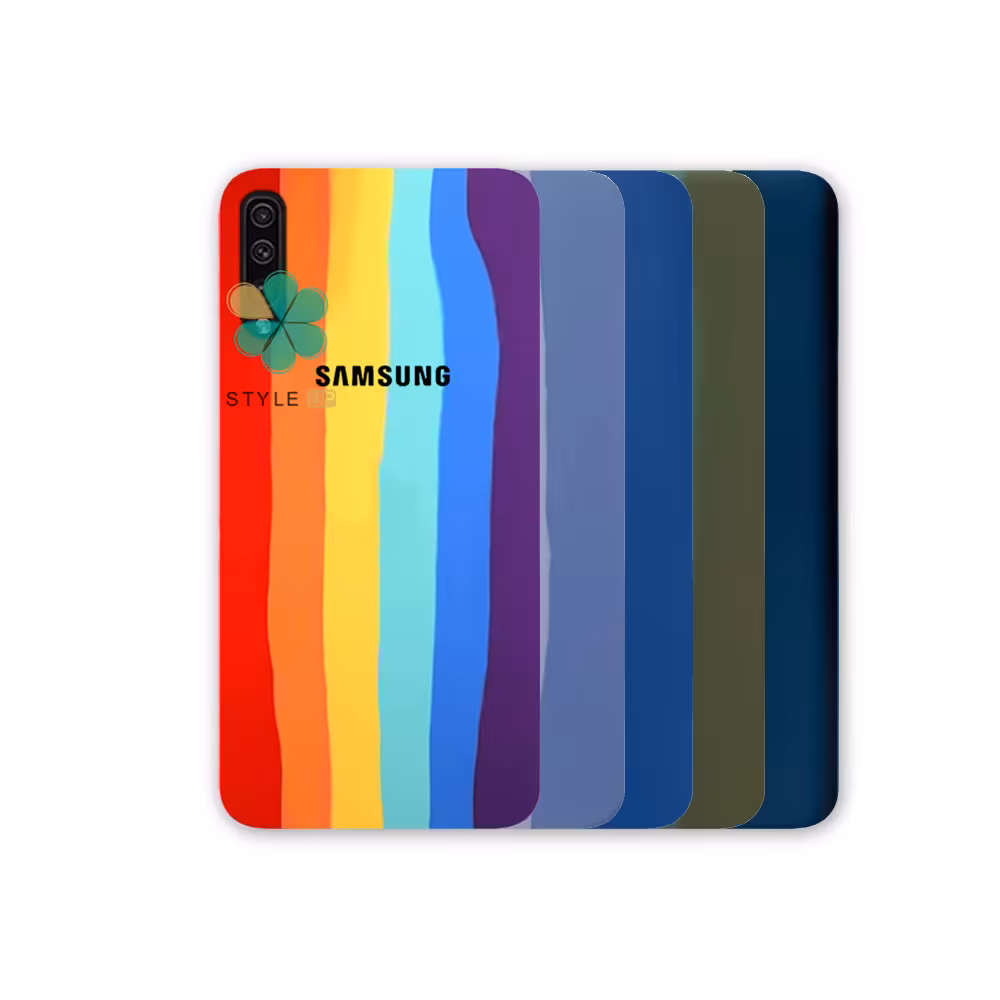 قاب سیلیکونی گوشی سامسونگ Samsung Galaxy A50 مدل رنگین کمان
