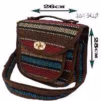 کیف دوشی فرزان جیب جلو-آبی