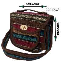 کیف دوشی فرزان جیب جلو-آبی