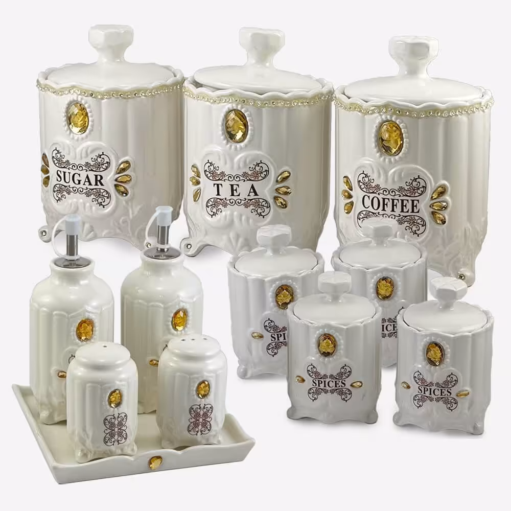 سرویس پاسماوری 12 پارچه چینی نگین دار یونیک 1276( وارداتی) 