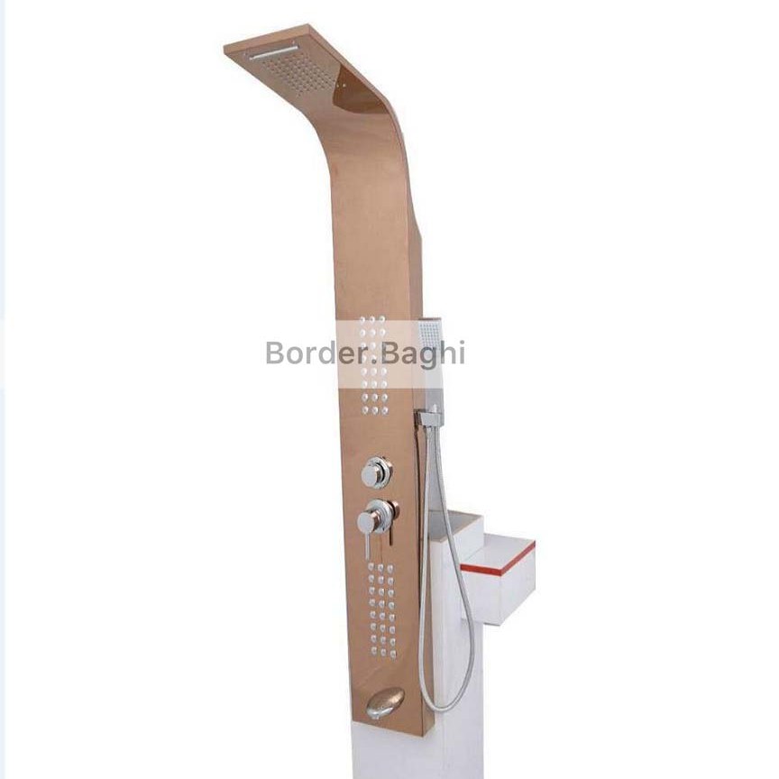 پنل دوش  مدل رز گلد آبشاری S
