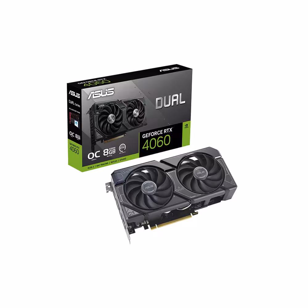 خرید کارت گرافیک ایسوس GeForce RTX 4060 OC Edition Dual 8GB