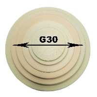 بشقاب سفالی خام قطر 30 سانتی متر بسته 3 عددی (پس کرایه)