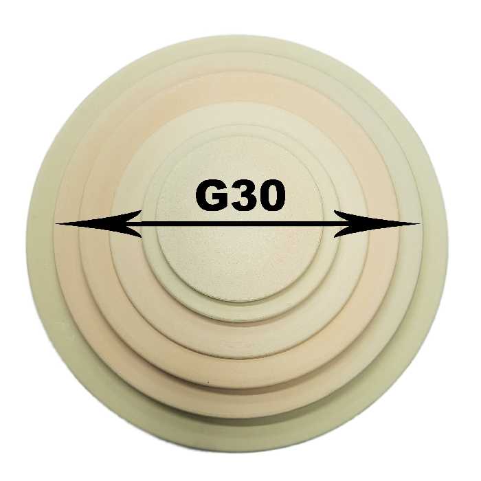 بشقاب سفالی خام قطر 30 سانتی متر بسته 3 عددی (پس کرایه)