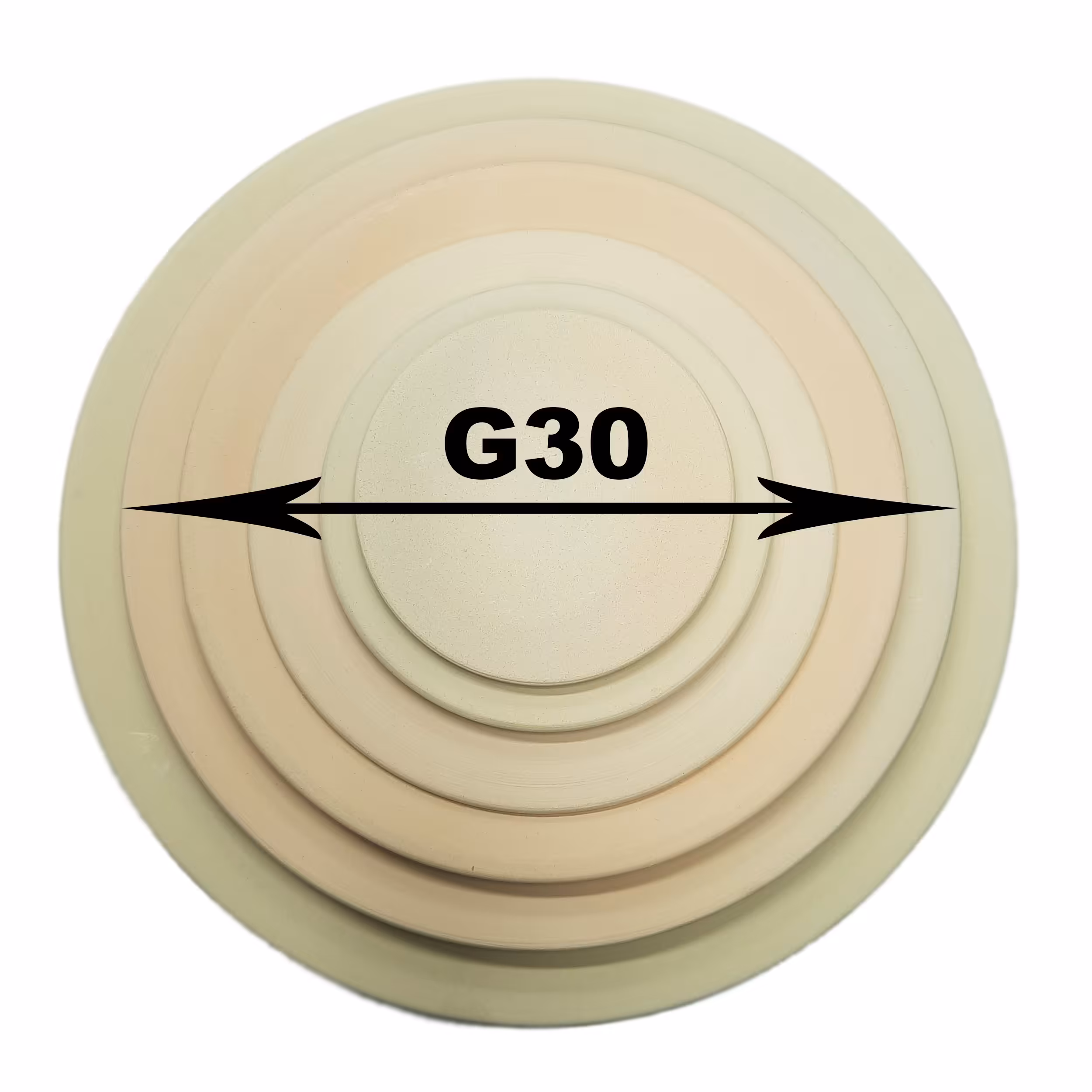 بشقاب سفالی خام قطر 30 سانتی متر بسته 3 عددی (پس کرایه)