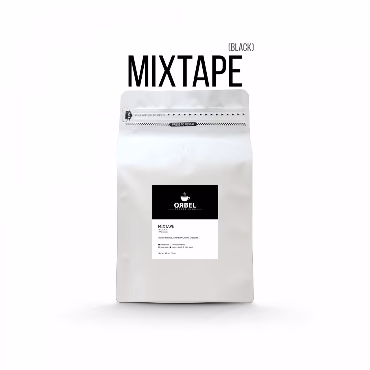 دانه قهوه اربل مدل میکس تیپ بلک 1 کیلوگرمی