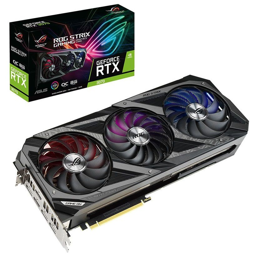 کارت گرافیک  ایسوس مدل ROG STRIX RTX3070 O8G GAMING حافظه 8 گیگابایت