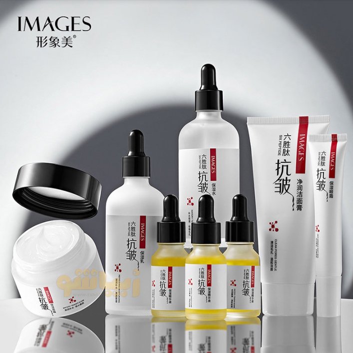 پک روتین هوم کر مراقبتی پوست خشک جوانساز و آبرسان هگزاپپتید 8تکه ایمیجز کمندخانومی