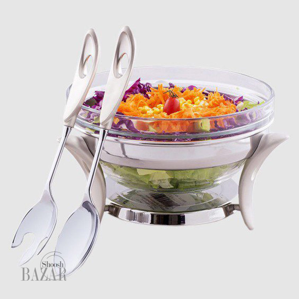سالادخوری قایقی نقره ای یونیک کد 3868