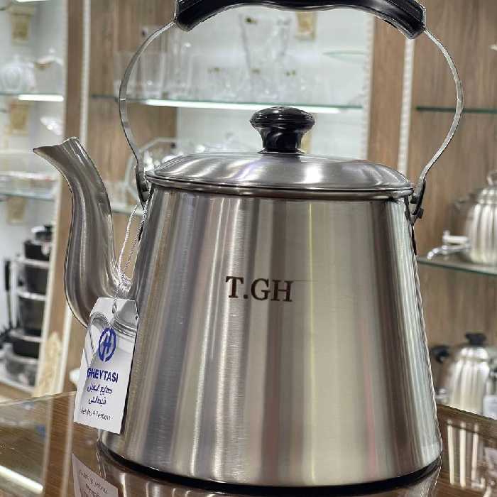 کتری تک لوله دار گنجایش 3 لیتر همراه با درب و شبکه 