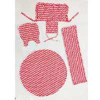 سرویس پیشبند و سفره نوزاد دخترانه 