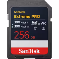 کارت حافظه برند سندیسک مدل SanDisk 256GB Extreme PR O UHS-II SDXC 300MB/S 2000X