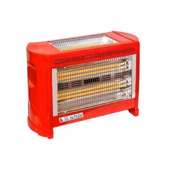 بخاری برقی فن دار جنرال پویا قرمز. مدل GP-F2200