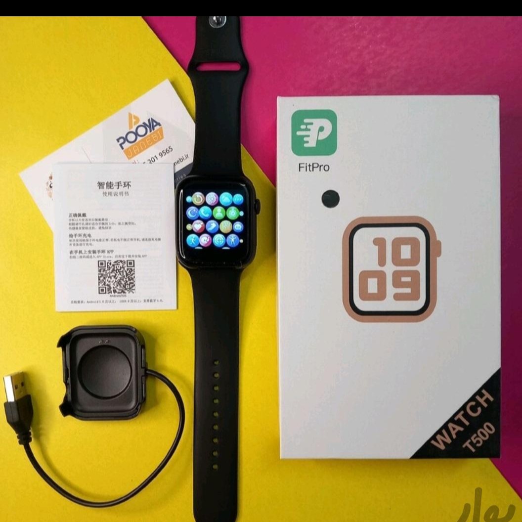 ساعت هوشمند بلوتوثی رنگ مشکی   t500