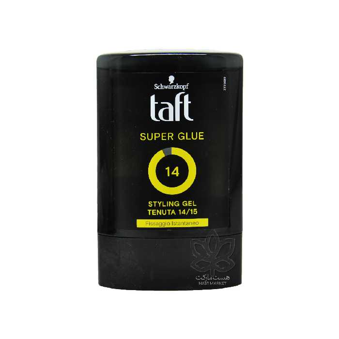 ژل موی چسبی قوی ( شماره 14 ) 300 میل سوپر گلو تافت شوارزکف - taft