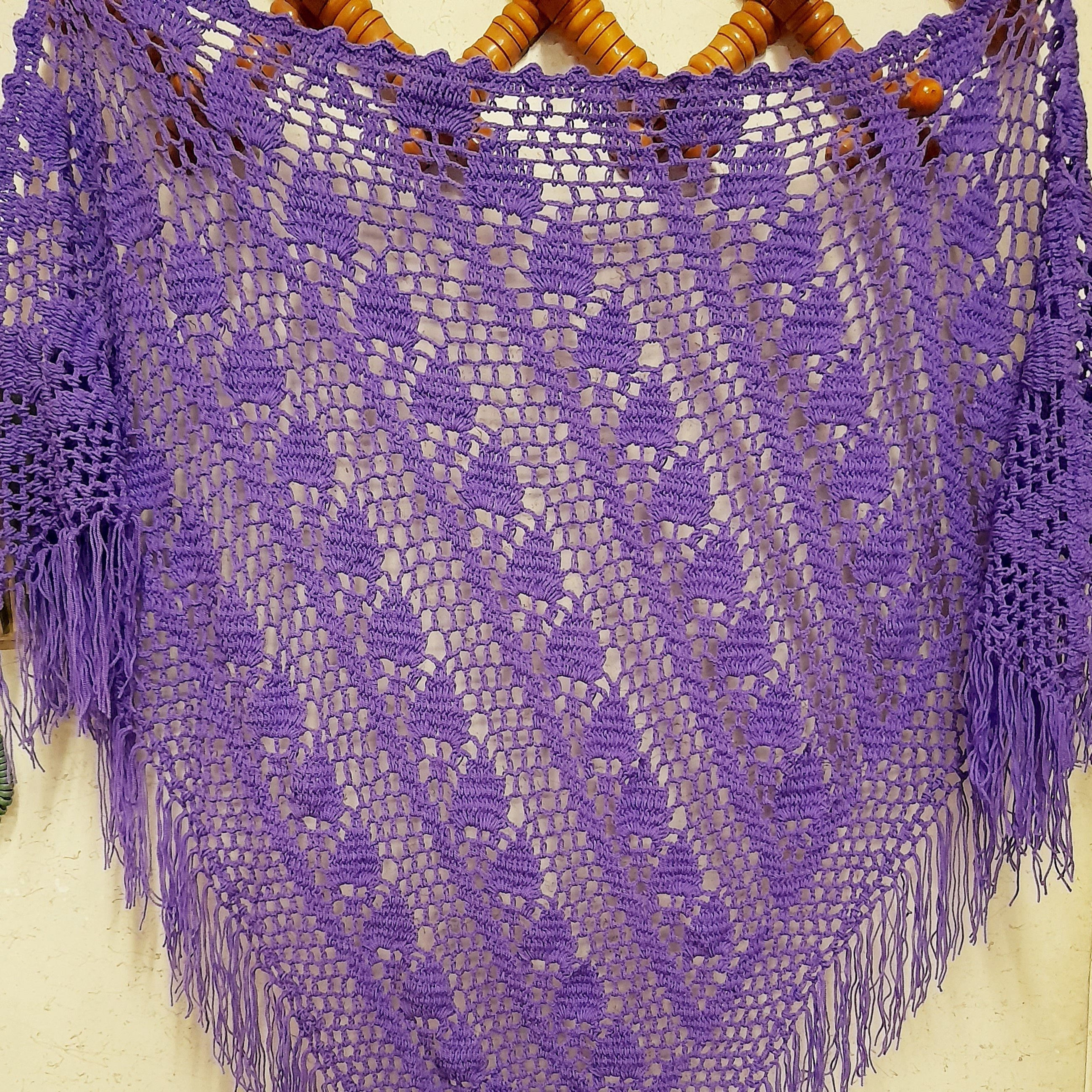 اشارپ ( رودوشی ) گوشواره ای یاسی