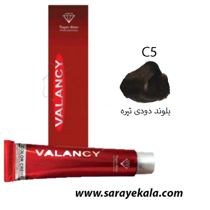 رنگ مو ولنسی C5 بلوند دودی تیره