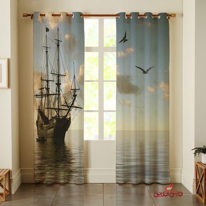 پرده 2عددی سه بعدی طرح کشتی کد 2645