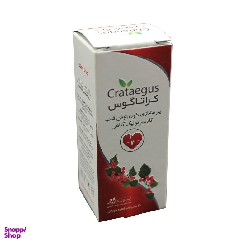 قطره تنظیم فشار خون کراتاگوس (Crataegus Drop) ایران داروک حجم 30 میلی لیتر