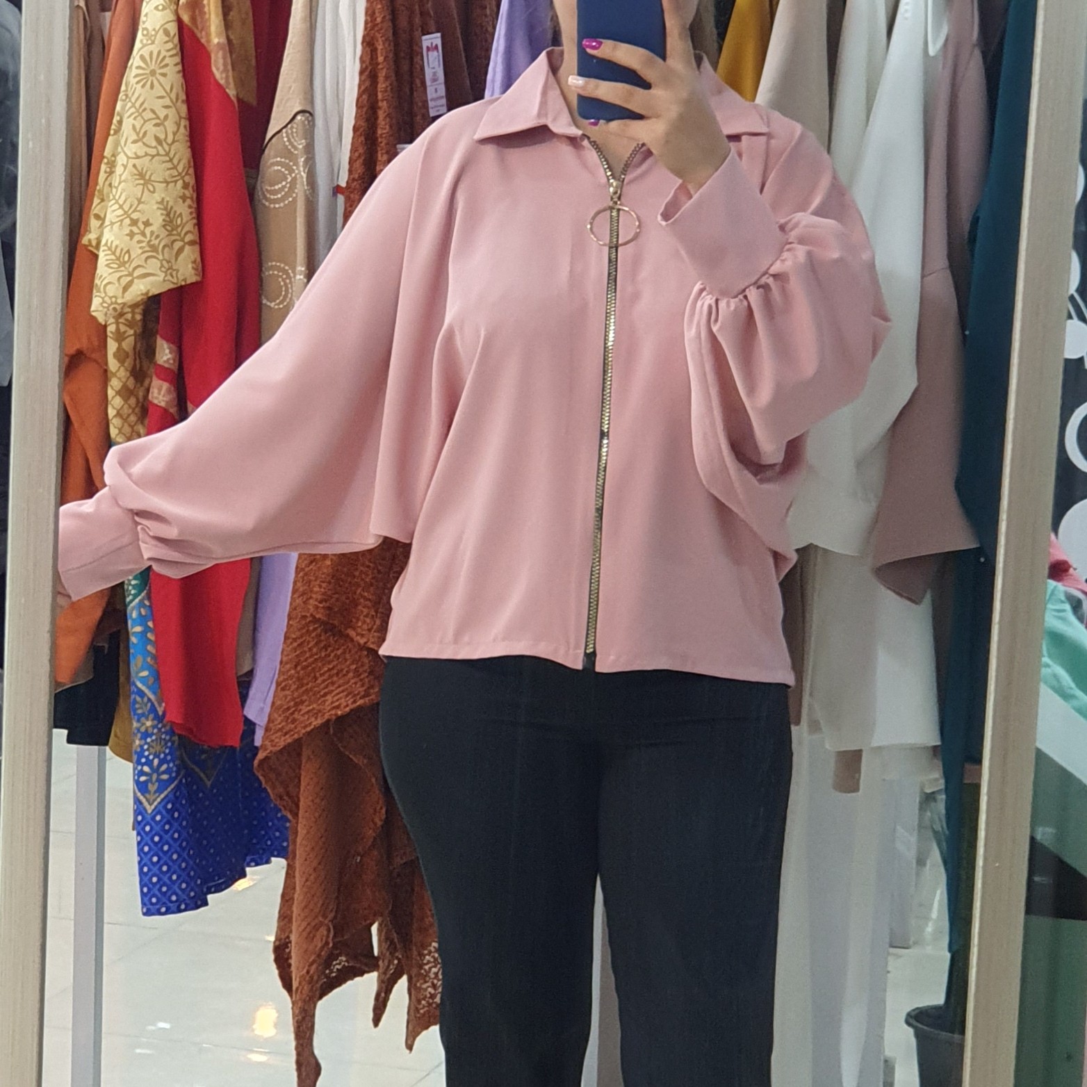 شومیز زنانه جنس کرپ الیزه