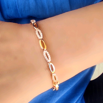 دستبند ژوپینگ نگین دار