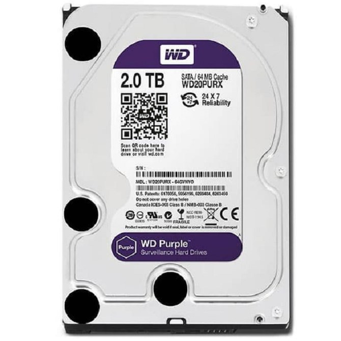 هارد وسترن بنفش  2 ترا 12 ماه گارانتی 