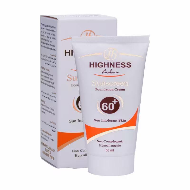 کرم ضد آفتاب ضد حساسیت  SPF 60 ( هاینس) 50 میل. بدون رنگ