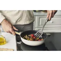 تابه استیل سه لایه زولینگ 24 سانت با پوشش سرامیک مدل پیور رنگ کرم ZWILLING Pure Ceramic Frying Pan,ivory white