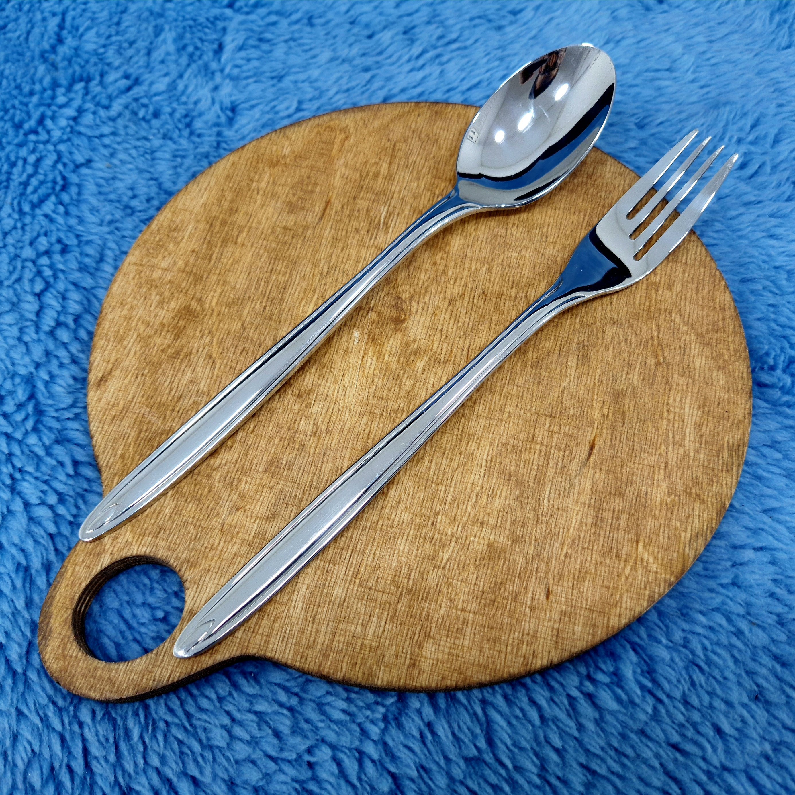 قاشق و چنگال 12 پارچه غذاخوری استیل کابان کد 190 با ارسال رایگان