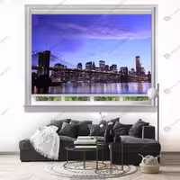 پرده شید طرح منظره شهری برای املاک BAs-2731