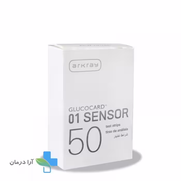 نوار تست قند خون آرکری مدل Glucocard 01 بسته 50 عددی