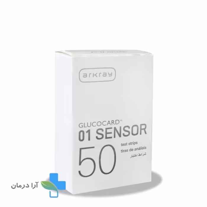 نوار تست قند خون آرکری مدل Glucocard 01 بسته 50 عددی