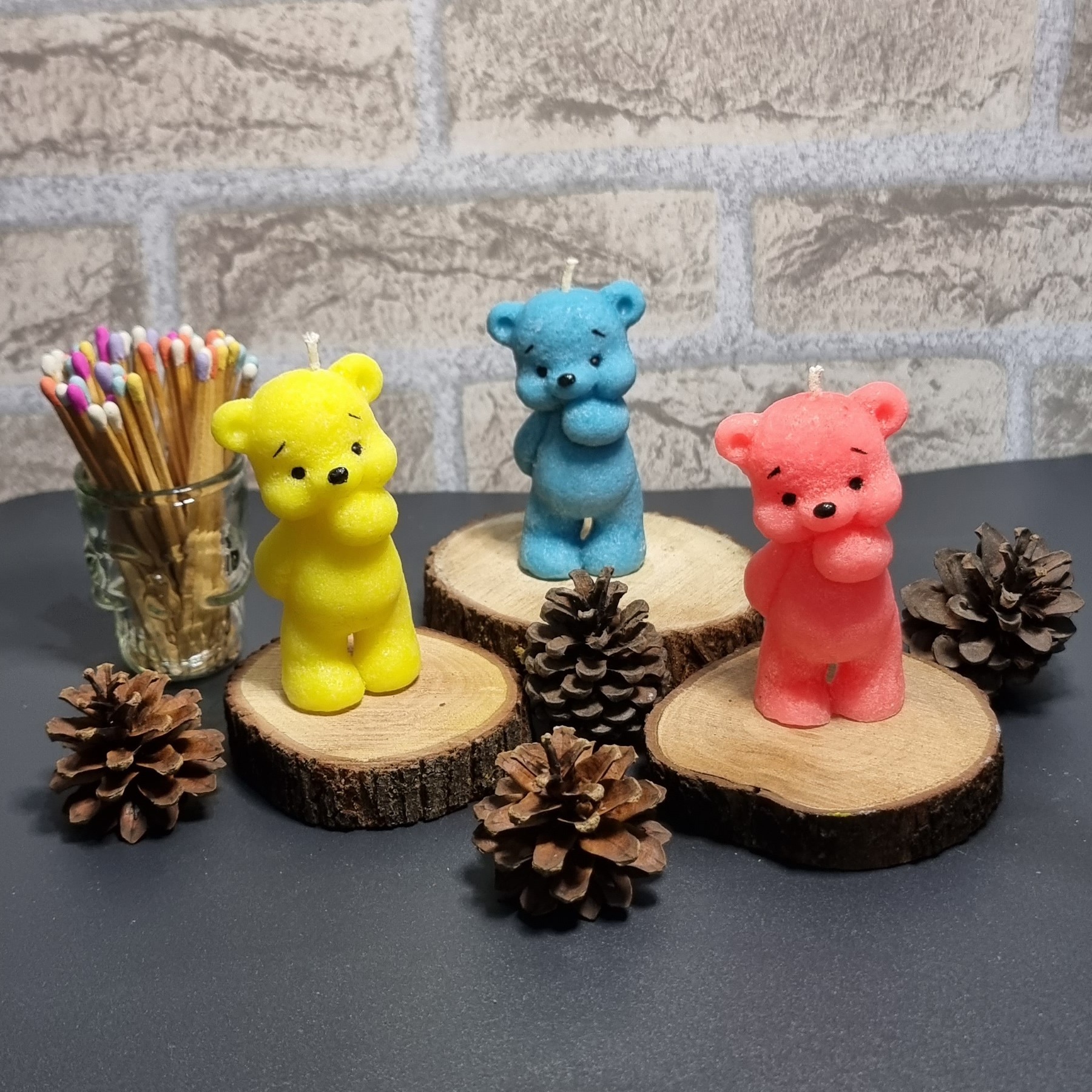 شمع خرس ایستاده ارتفاع  9 سانت