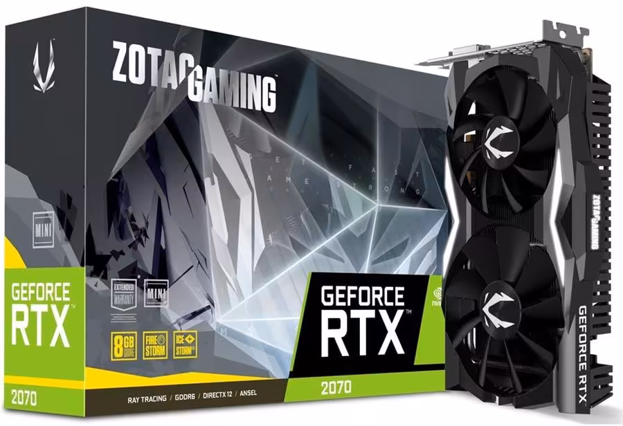 کارت گرافیک زوتک مدل GeForce RTX 2070 MINI با حافظه 8 گیگابایت