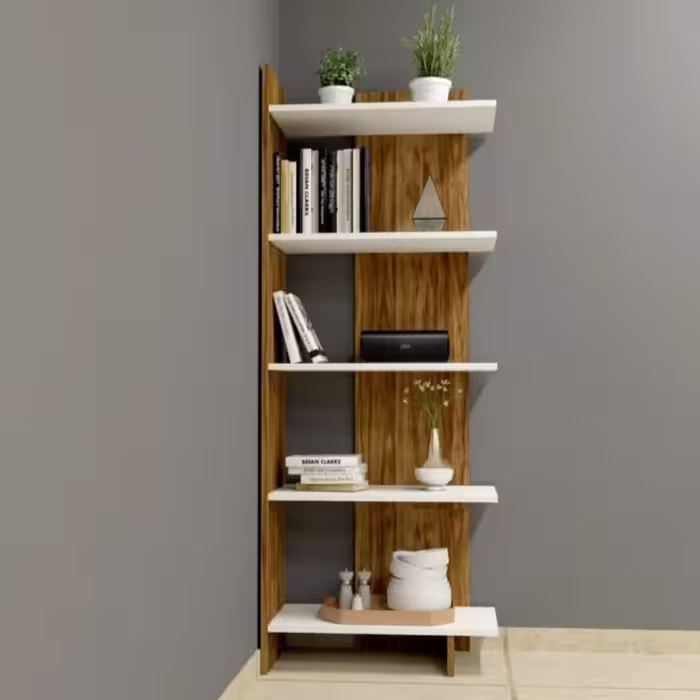 شلف  وکتابخانه ایستاده mdf مدل w50 در چند رنگ متنوع 