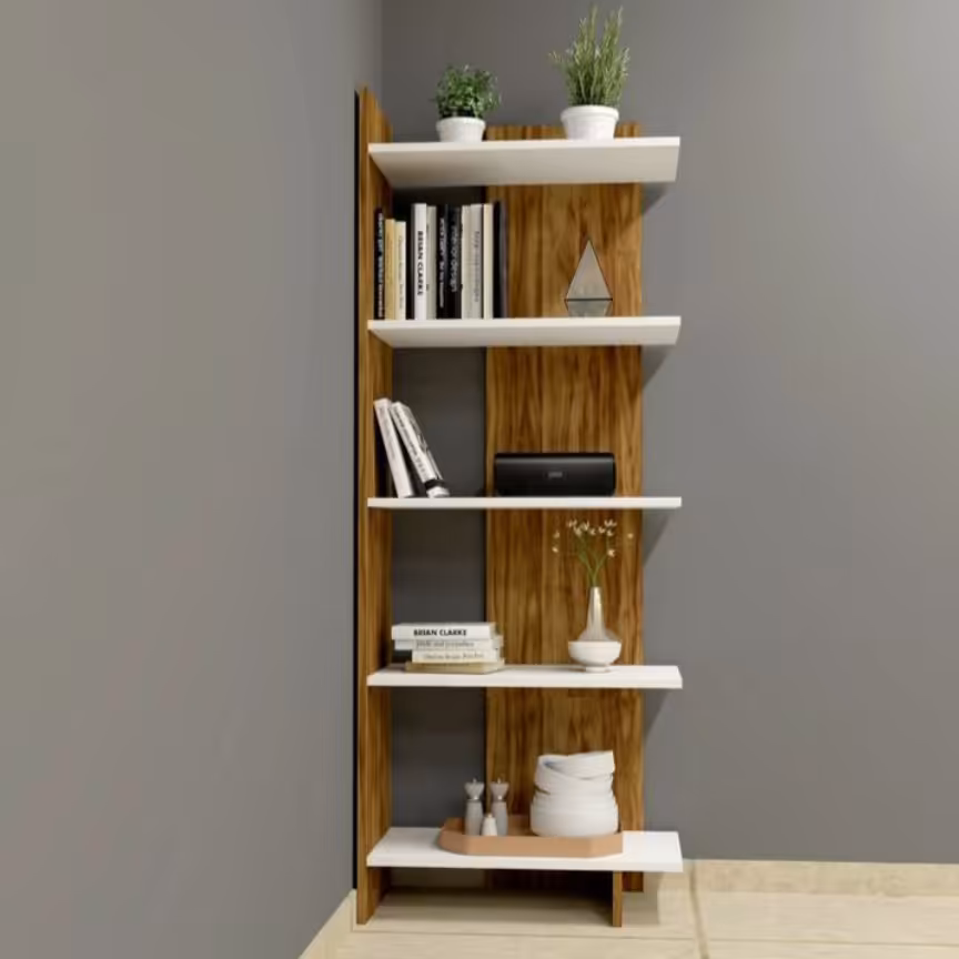 شلف  وکتابخانه ایستاده mdf مدل w50 در چند رنگ متنوع 