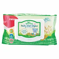 دستمال مرطوب ضدحساسیت فارلین امریکا انتی راش دربدار 85 عددی  و بدون الکل 3 بسته 85 عددی   farlin ANTI-RASH