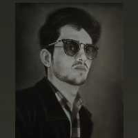 طراحی چهره سیاه قلم پرتره 